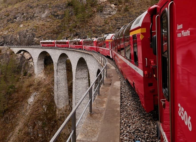 親臨 Brusio 大迴旋鐵道